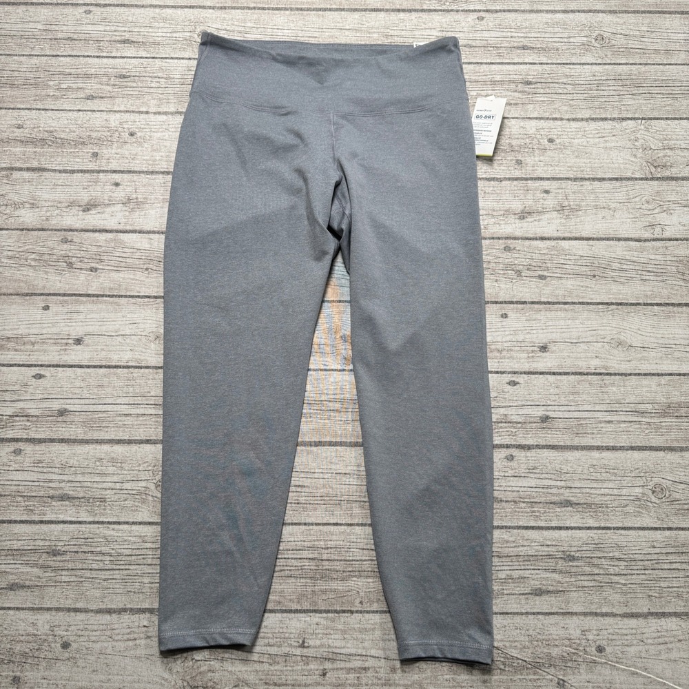 NEW Old Navy Elevate Leggings Women's XL Gray Go-Dry Compression Athletic Yoga